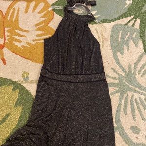 Catherine Malandrino size 14 black sparkly jumpsuit